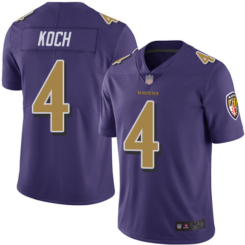 Baltimore Ravens Limited Purple Men Sam Koch Jersey NFL Football #4 Rush Vapor Untouchable